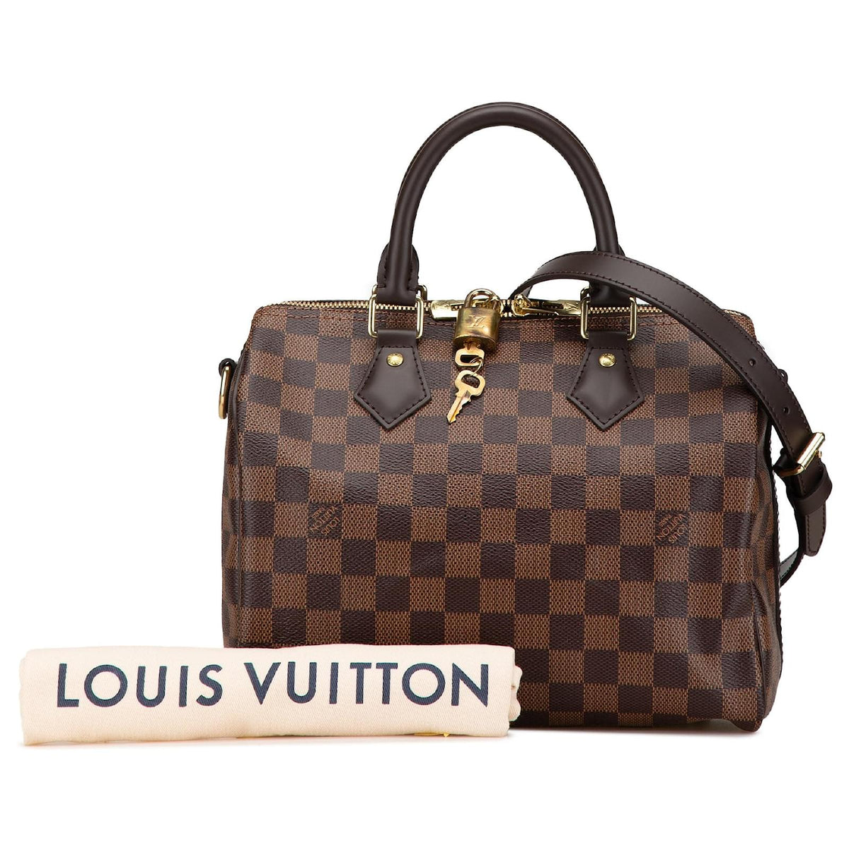 Louis Vuitton Speedy Bandoulière 25 Handbag - Damier Ebene Brown