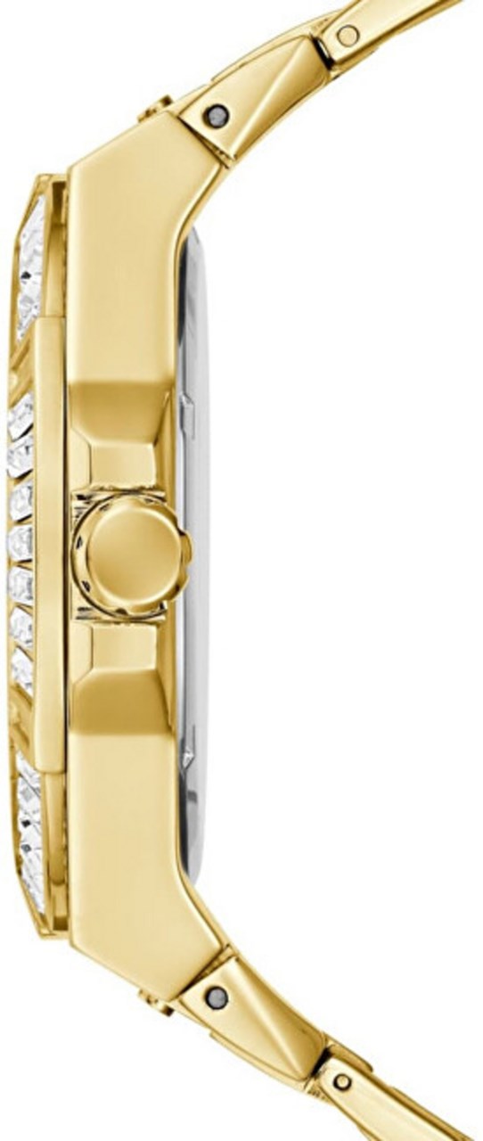 Guess Zeus Diamonds Gold Dial Gold Steel Strap Watch for Men - GW0209G2