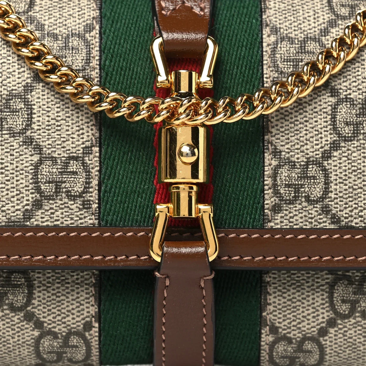 Gucci Jackie 1961 Small Chain Wallet – Beige