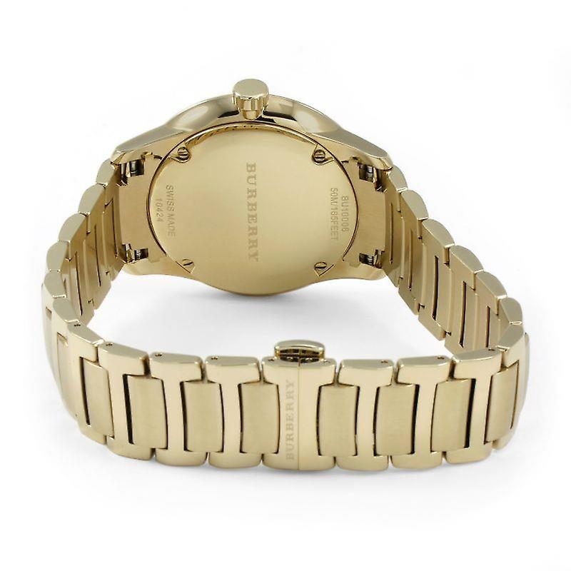 Burberry The Classic Gold Dial Gold Steel Strap Watch for Men - BU10006