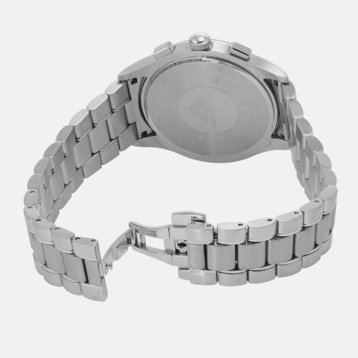 Emporio Armani Paolo Chronograph Green Dial Silver Steel Strap Watch For Men - AR11529