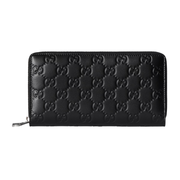 Gucci GG Emblem Zip Around Wallet – Black