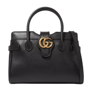 Gucci Small Top Handle Double GG Bag – Black