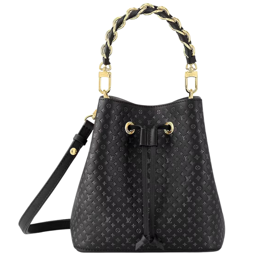 Louis Vuitton Nanogram Embossed Neonoe BB Shoulder Bag - Black