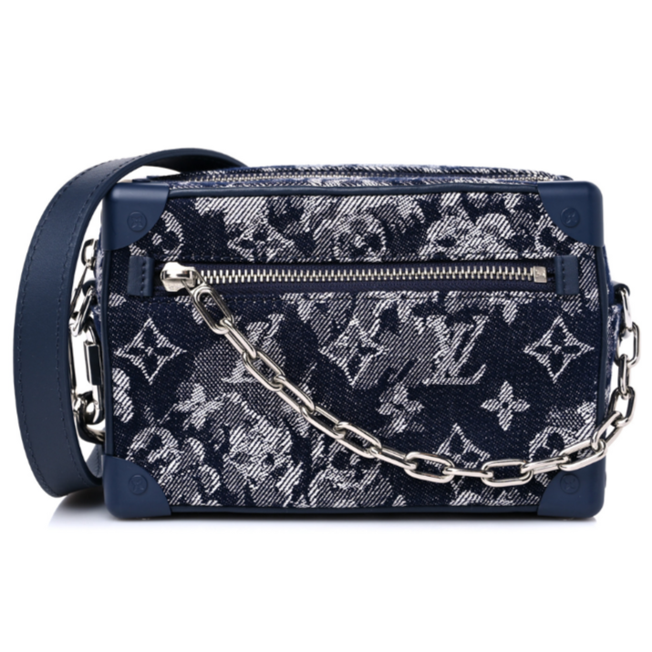 Louis Vuitton Monogram Tapestry Trunk Bag - Blue