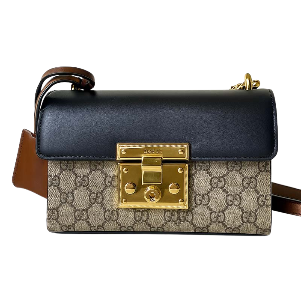 Gucci GG Padlock Crossbody Bag – Black