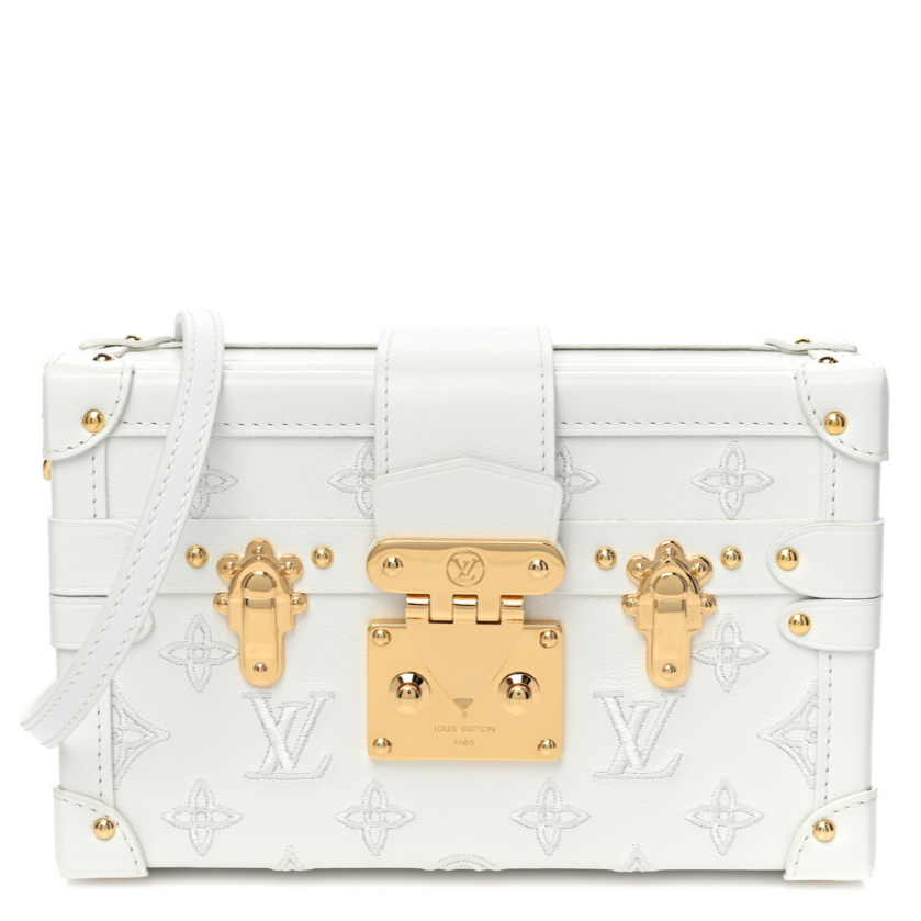 Louis Vuitton Petite Malle Handbag - White