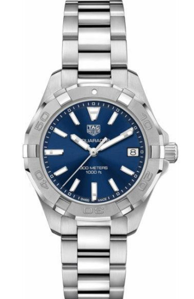 Tag Heuer Aquaracer Quartz Blue Dial Silver Steel Strap Watch for Women - WBD1312.BA0740