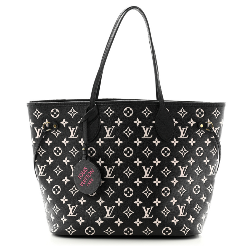 Louis Vuitton Spring In The City Neverfull MM Tote Bag - Black White Pink