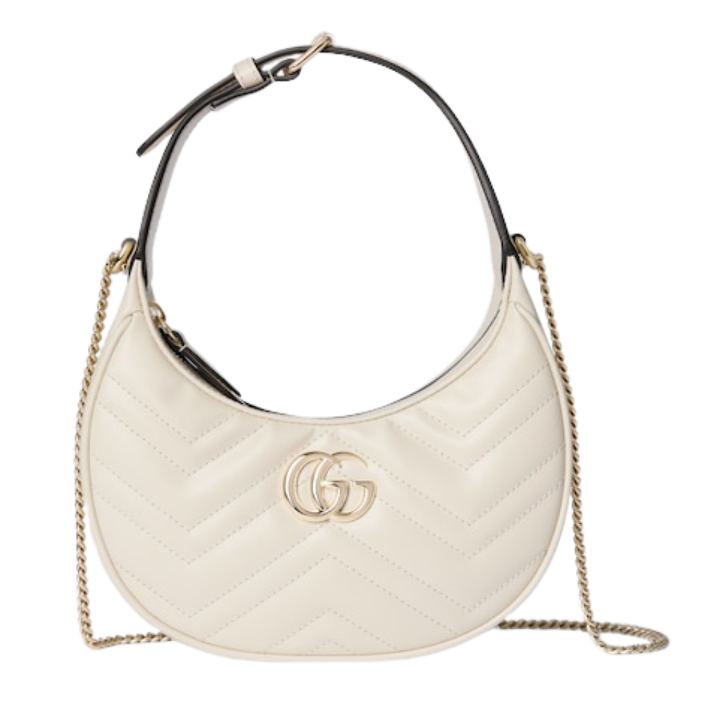Gucci GG Supreme Shoulder Bag – White