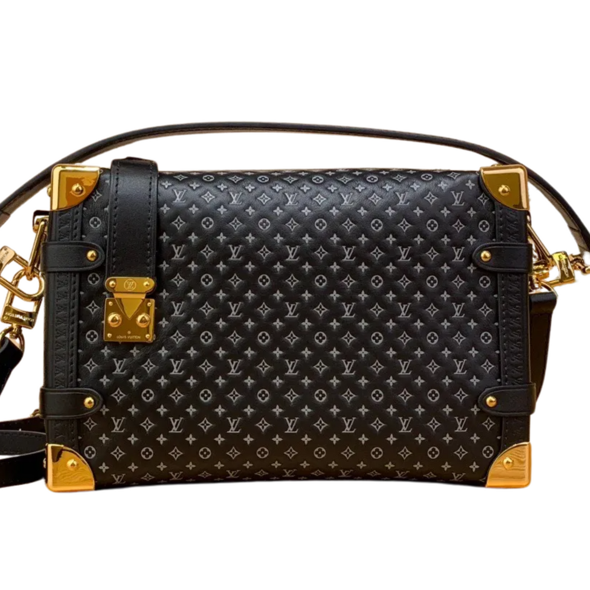 Louis Vuitton Side Trunk MM Handbag - Black