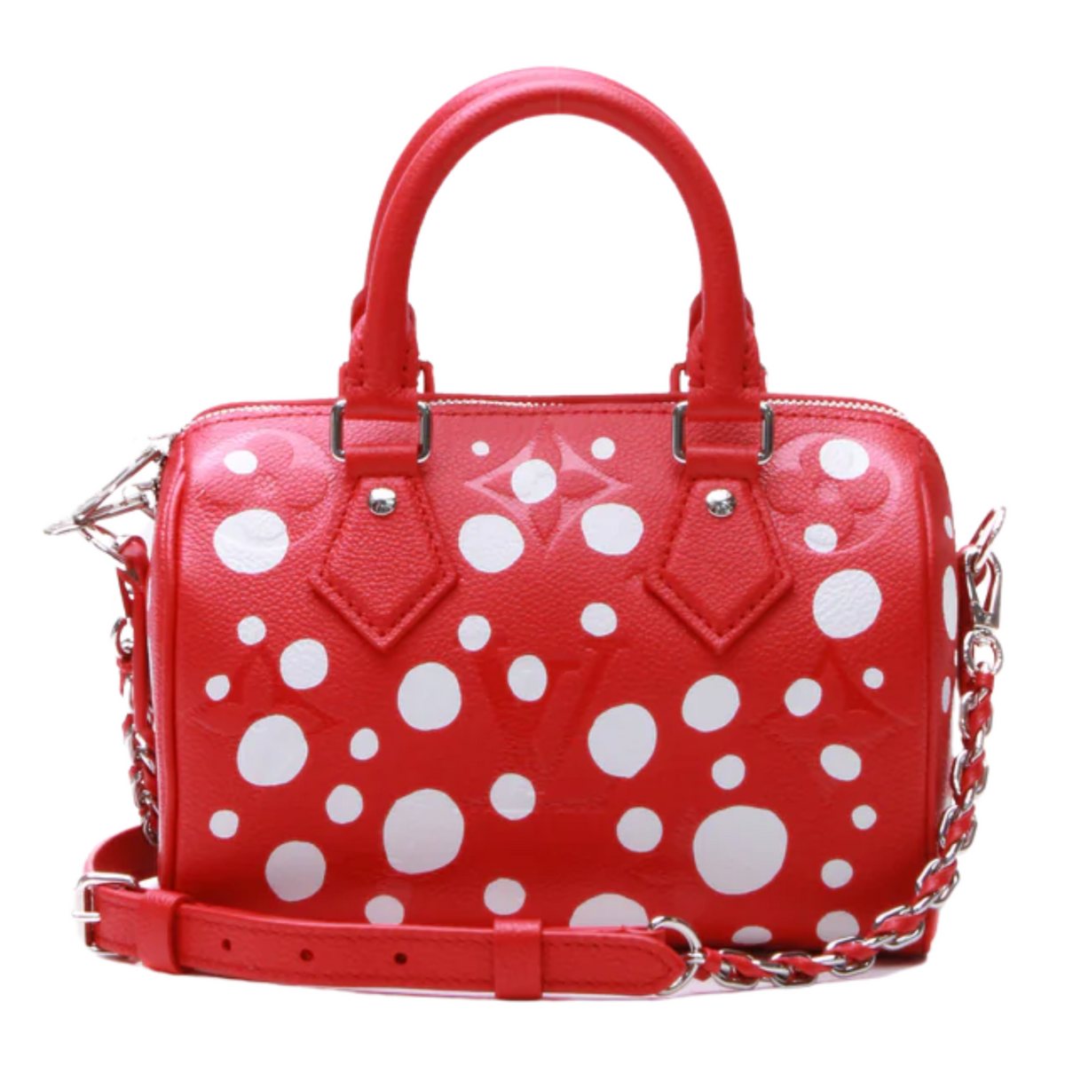 Louis Vuitton x Yayoi Kusama Speedy 20 Bandoulière Handbag - Red