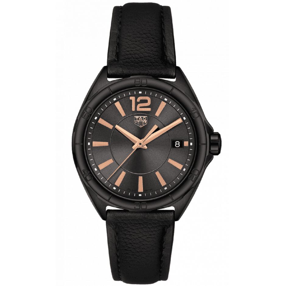 Tag Heuer Formula 1 Quartz Black Dial Black Leather Strap Watch for Women - WBJ1314.FC8230