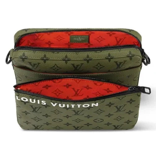 Louis Vuittonv Trio Messenger Shoulder Bag - Green