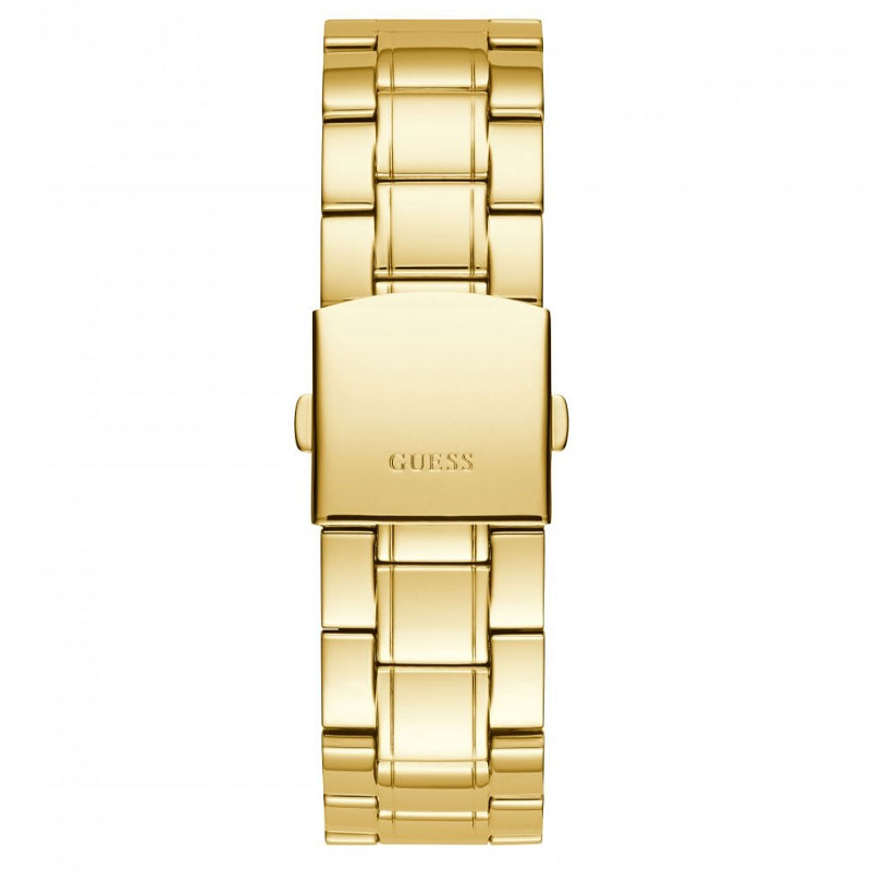 Guess Hendrix Multifunction Black Dial Gold Steel Strap Watch for Men - W1309G2