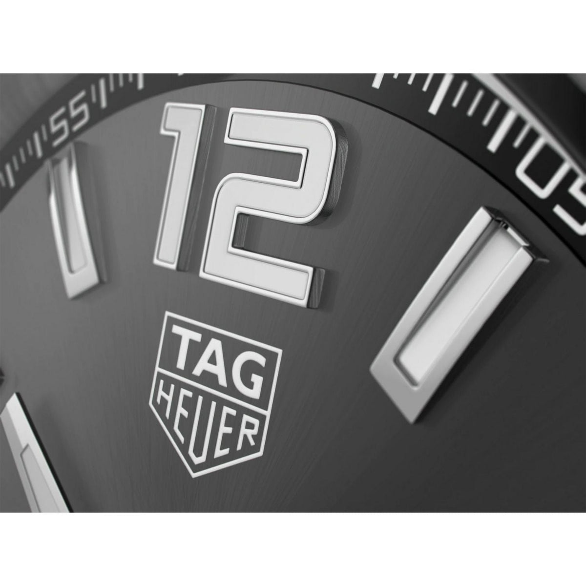 Tag Heuer Formula 1 Calibre 5 Chronograph Anthracite Dial Silver Steel Strap Watch for Men - WAZ2011.BA0842