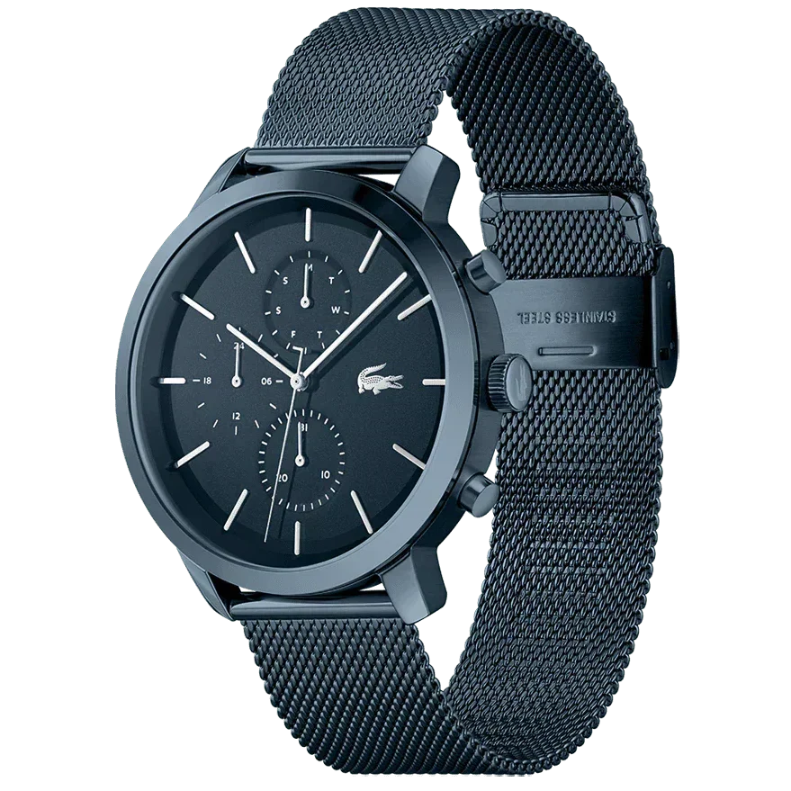 Lacoste Replay Blue Dial Blue Steel Strap Watch for Men - 2011196