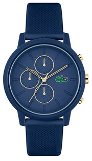 Lacoste 12.12 Blue Dial Blue Silicon Strap Watch for Men - 2011248