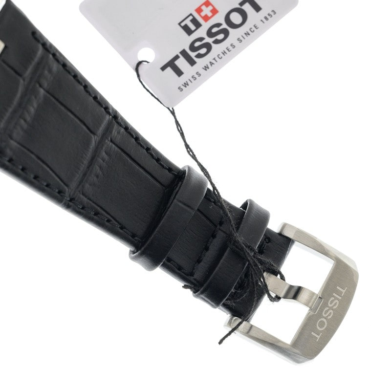 Tissot PRX Powermatic 80 Black Dial Black Leather Strap Watch for Men - T137.407.16.051.00