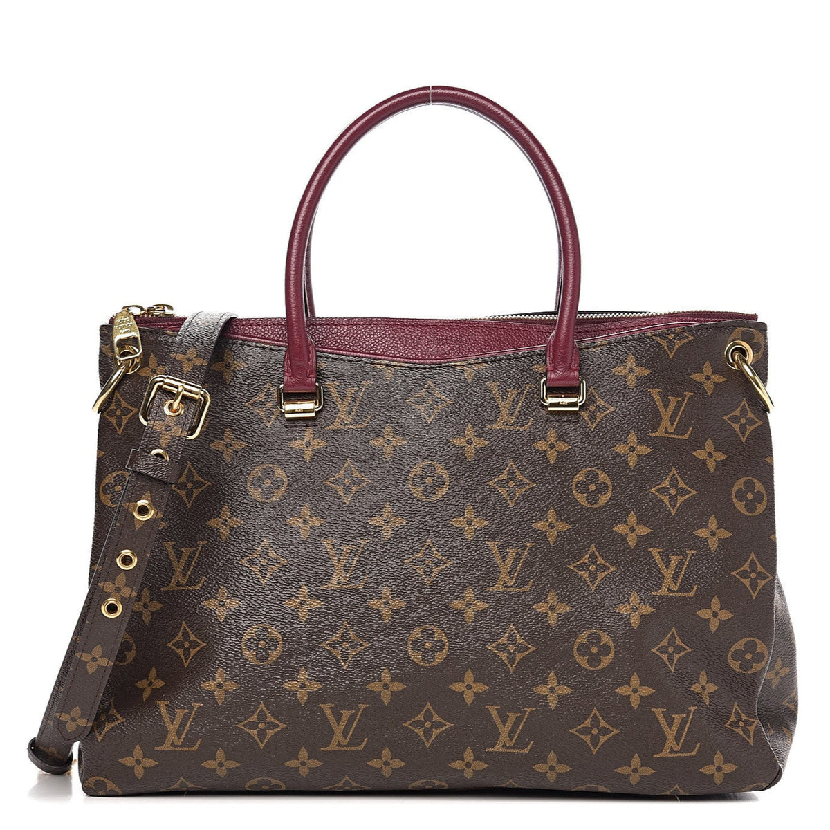 Louis Vuitton Palais Raisin Tote Bag - Brown Red