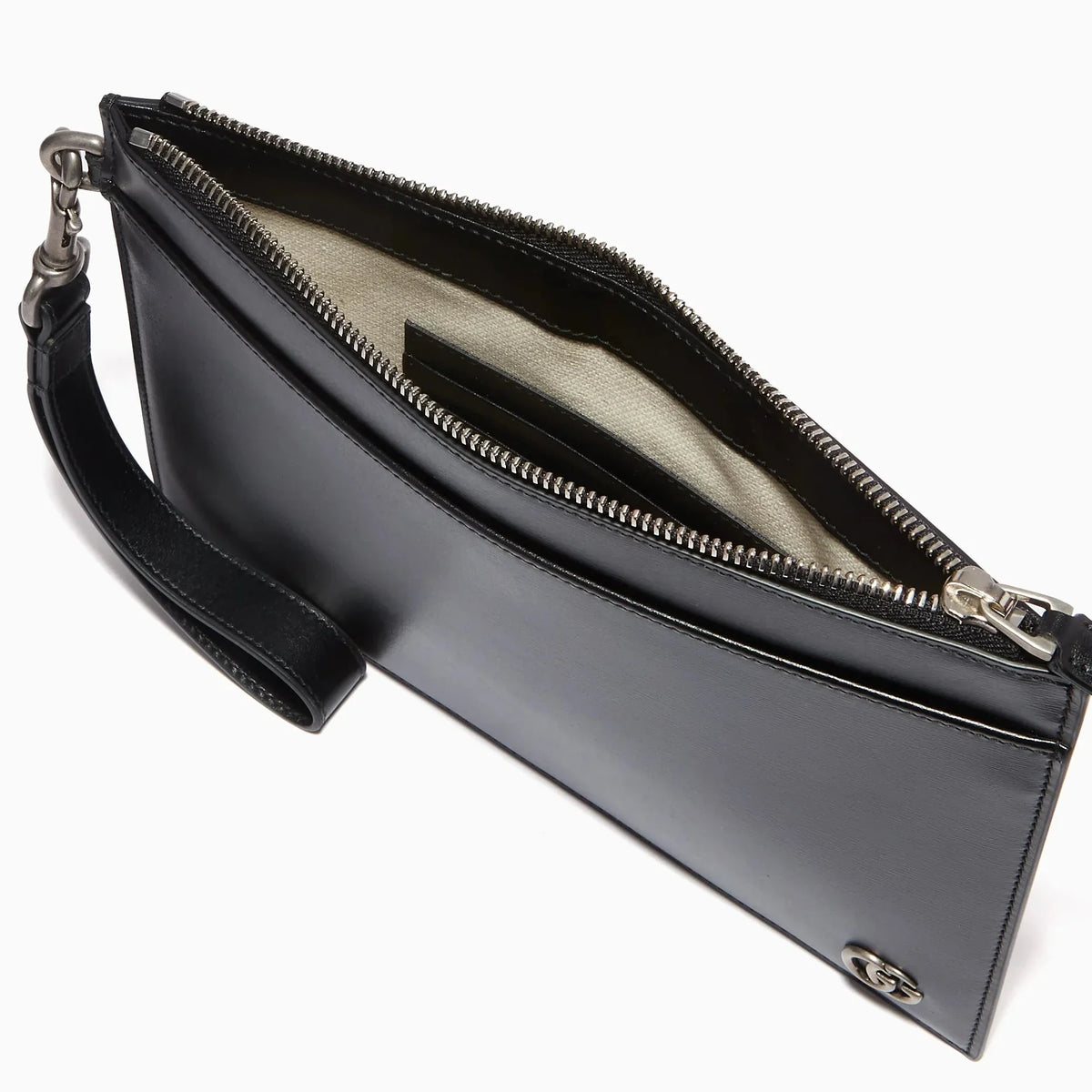 Gucci GG Marmont Smooth Pouch – Black