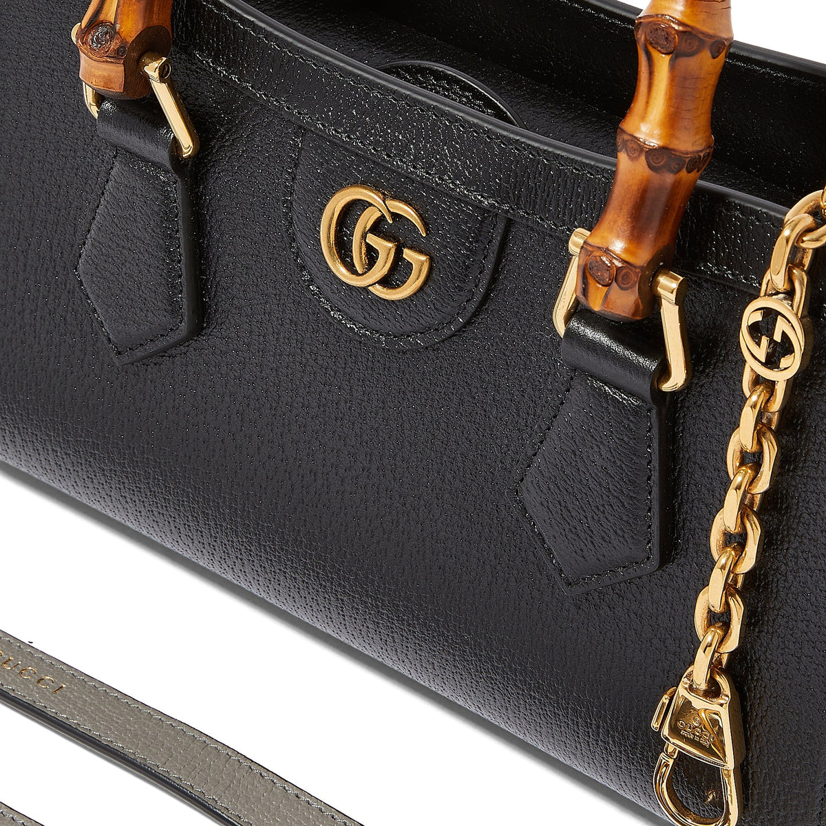 Gucci Gucci Diana Small Tote Bag - Black