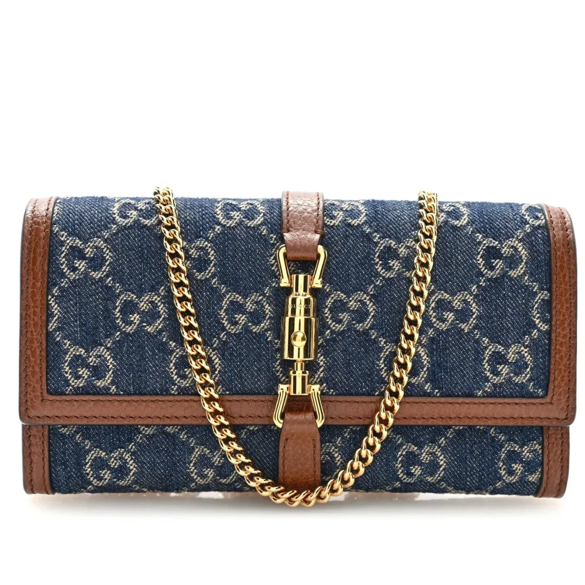 Gucci Jackie 1961 Chain Wallet – Gray