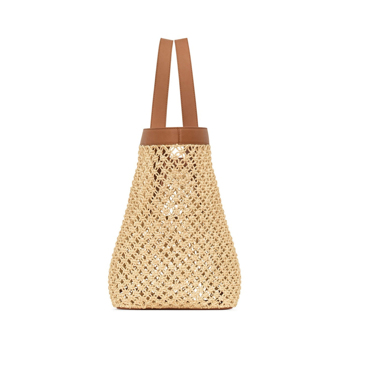 Gucci Raffia Y Tote Bag - Brown