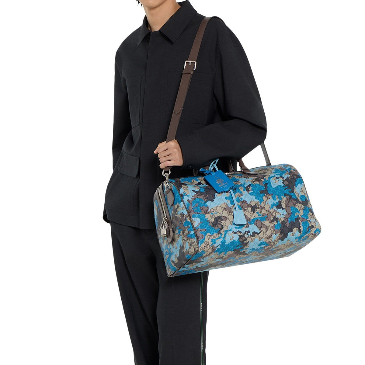 Gucci GG Duffle Bag – Camouflage Blue