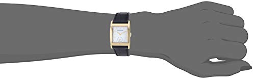 Movado Heritage Mother of Pearl White Dial Black Leather Strap Watch For Women - 3650050