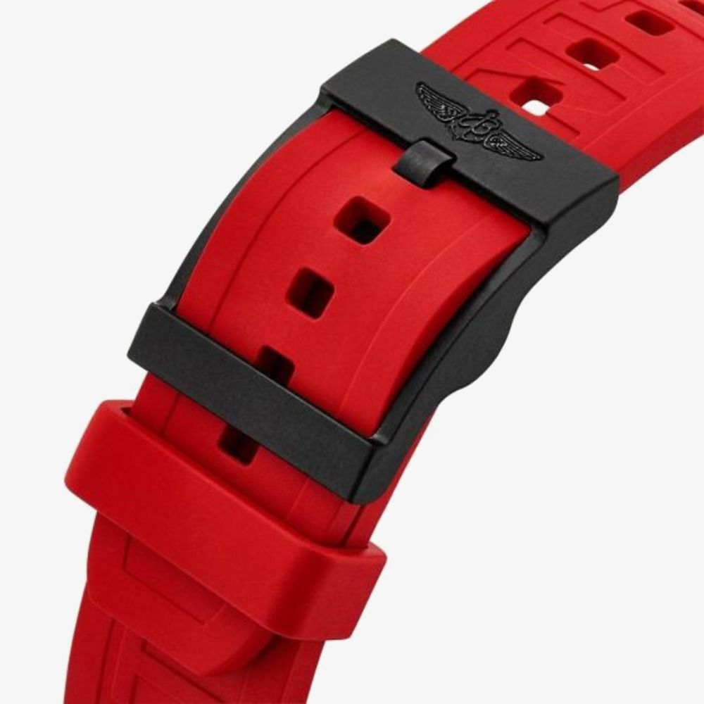 Breitling Endurance Pro Ironman Red Dial Red Rubber Strap Watch for Men - X823109A1K1S1