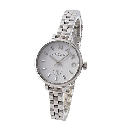 Marc Jacobs Sally White Dial Silver Steel Strap Watch for Women - MBM8642