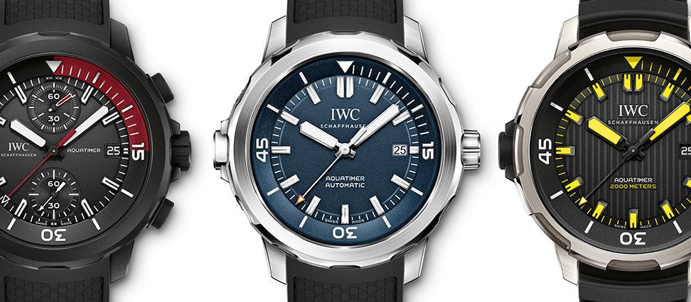 IWC Aquatimer Automatic 2000 Black Dial Black Rubber Strap Watch for Men - IW358001