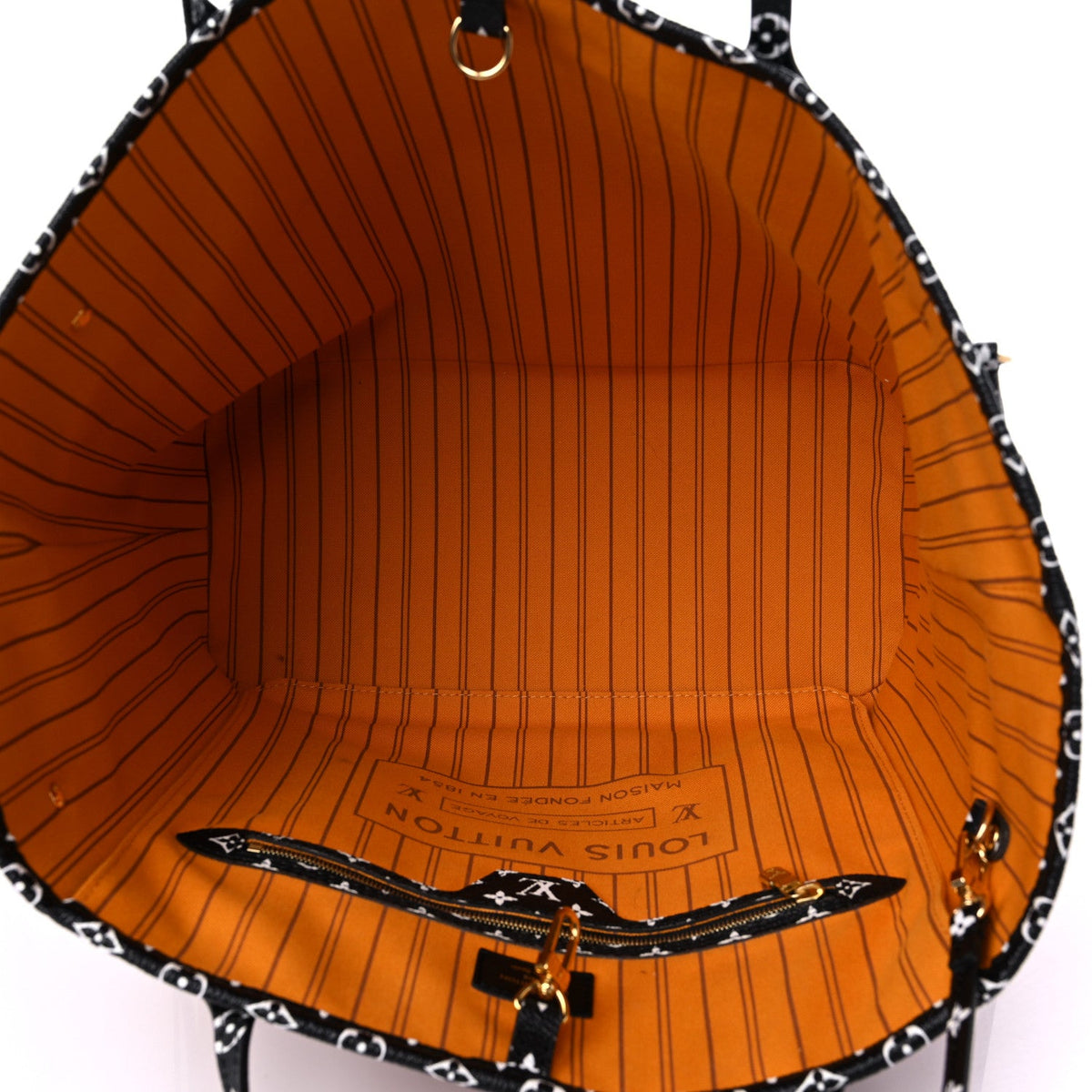 Louis Vuitton Giant Jungle Neverfull MM Tote Bag - Black and Brown