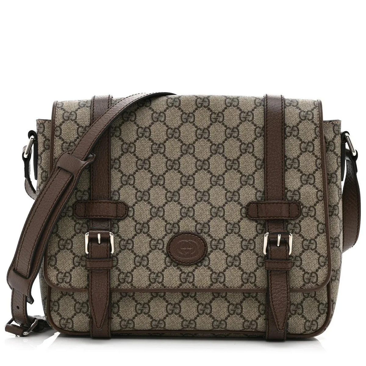 Gucci GG Supreme Medium Messenger Bag – Beige