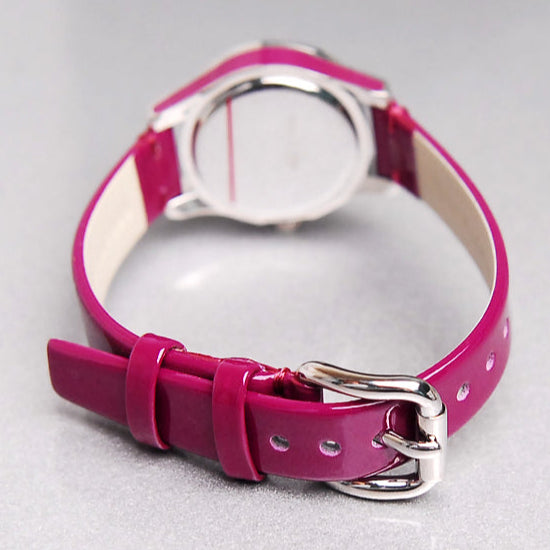 Marc Jacobs Blade Red Dial Red Leather Strap Watch for Women - MBM1157