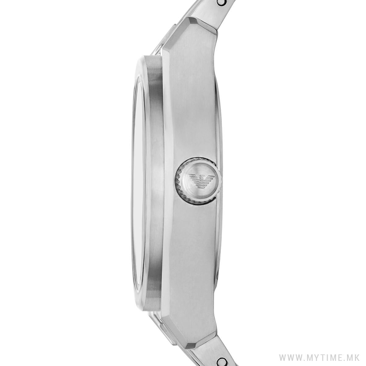 Emporio Armani Federica Mother of Pearl Dial Silver Steel Strap Watch For Women - AR11557