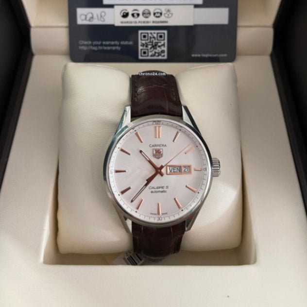 Tag Heuer Carrera White Dial Watch for Men - WAR201D.FC6291