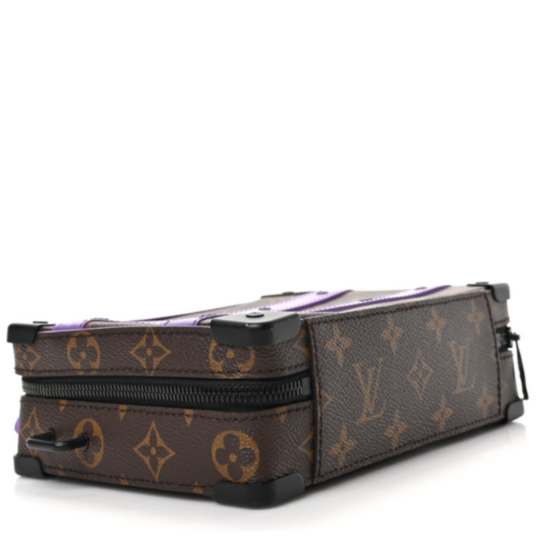Louis Vuitton Monogram Macassar Handle Soft Trunk - Purple