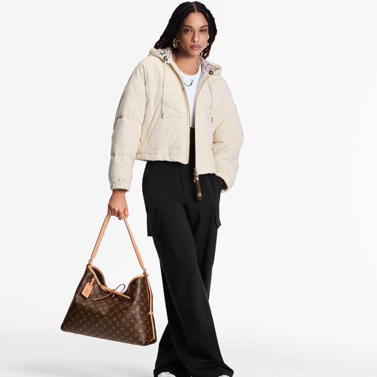 Louis Vuitton CarryAll MM Handbag - Brown