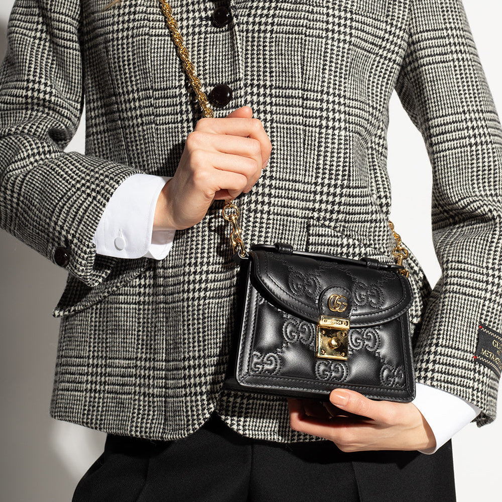 Gucci Ophidia Mini Shoulder Bag - Black
