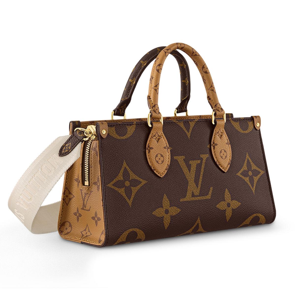 Louis Vuitton On The Go East West Tote Bag - Brown