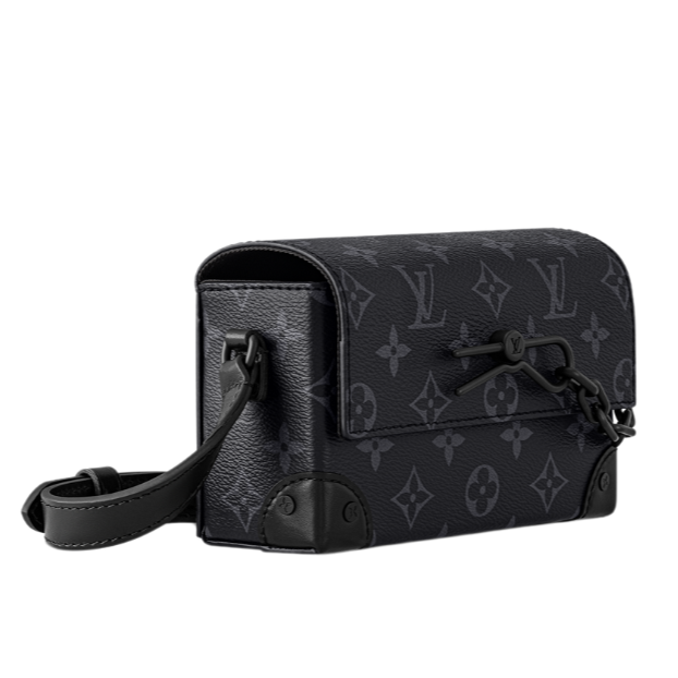 Louis Vuitton Steamer Messenger Wearable Wallet - Black Monogram Eclipse