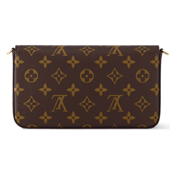 Louis Vuitton Pochette Félicie Chain Wallet - Brown
