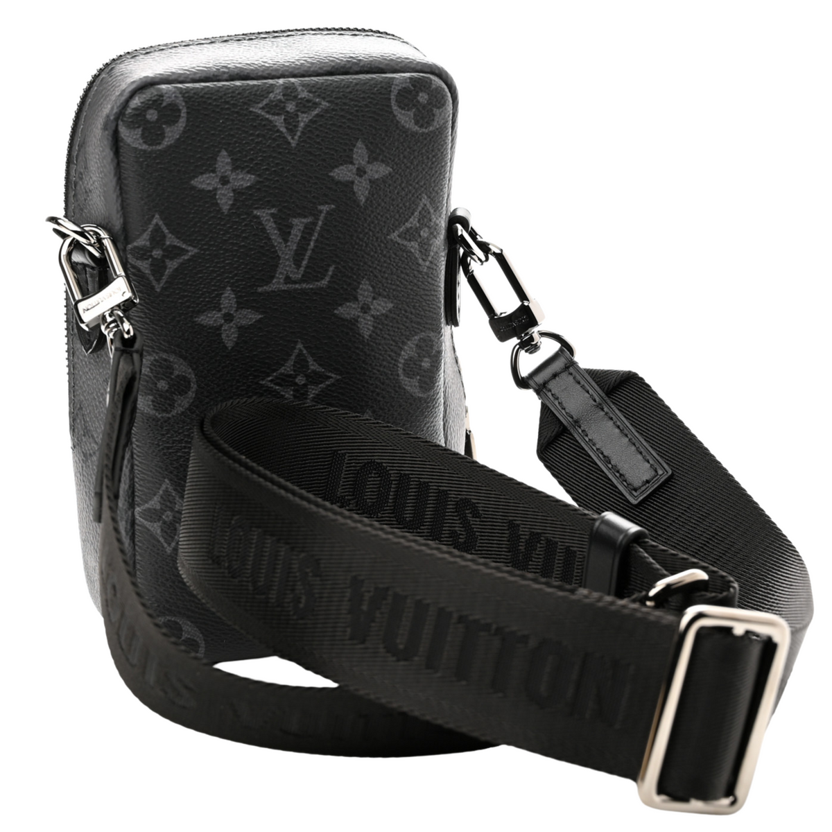 Louis Vuitton Double Phone Pouch Eclipse NM - Black and Grey