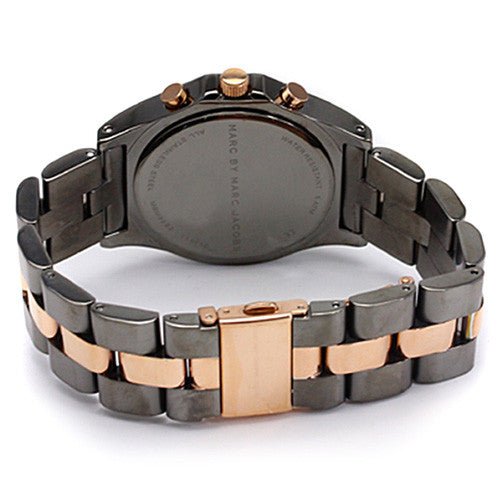 Marc Jacobs Amy Grey Dial Two Tone Steel Strap Watch for Women - MBM8597