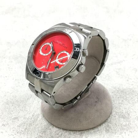 Marc Jacobs Blade Orange Dial Silver Steel Strap Watch for Women - MBM3306