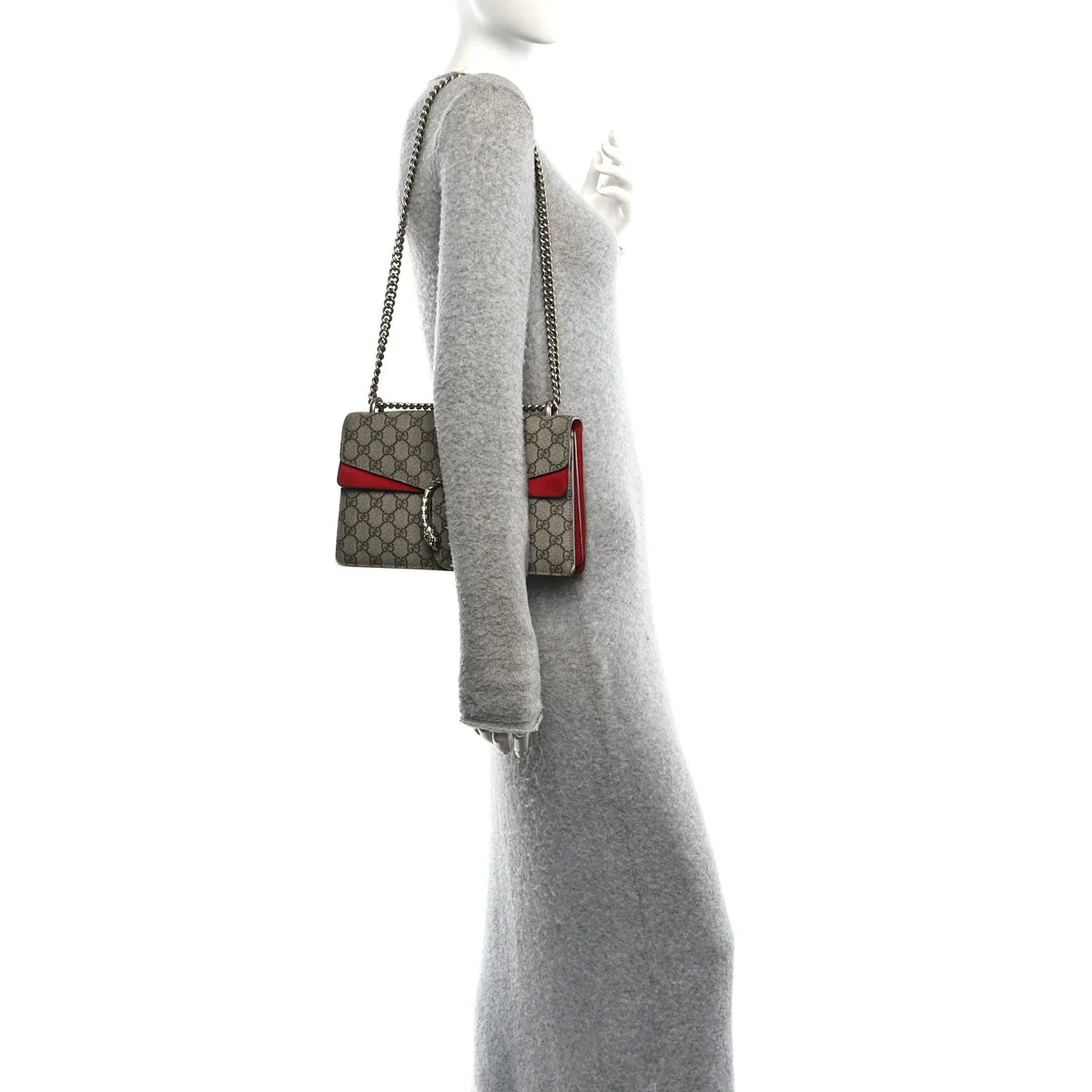 Gucci Dionysus Small Shoulder Chain Bag – Beige