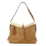 Louis Vuitton Mahina Leather CarryAll BB Shoulder Bag – Beige