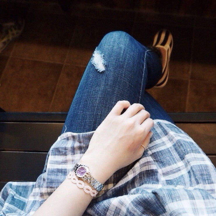 Marc Jacobs Amy Purple Dial Silver Steel Strap Watch for Women - MBM3228